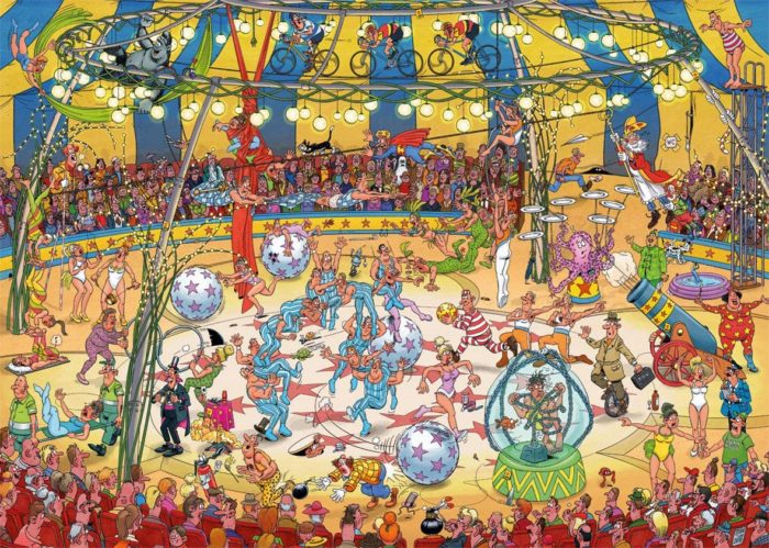 Acrobates du cirque (1000 pièces)