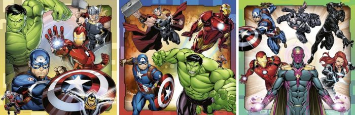 Avengers - Set de 3 puzzles (3 x 49 pièces)