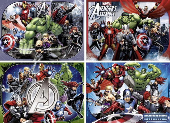 Avengers - Set de 4 puzzles (4 x 100 pièces)
