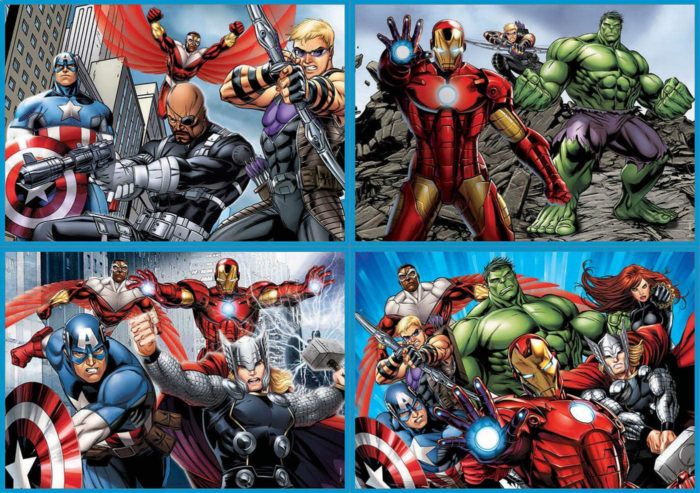 Avengers - Set de 4 puzzles (50, 80, 100, 150 pièces)