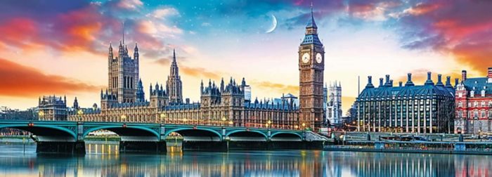 Big Ben et Palais de Westminster format panorama (500 pièces)