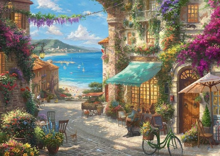Café sur la Riviera Italien