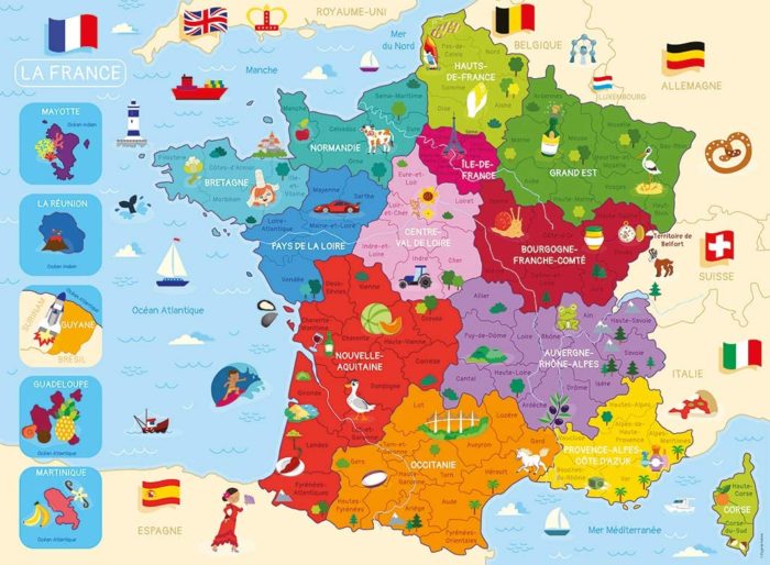 Carte de France (250 pièces)