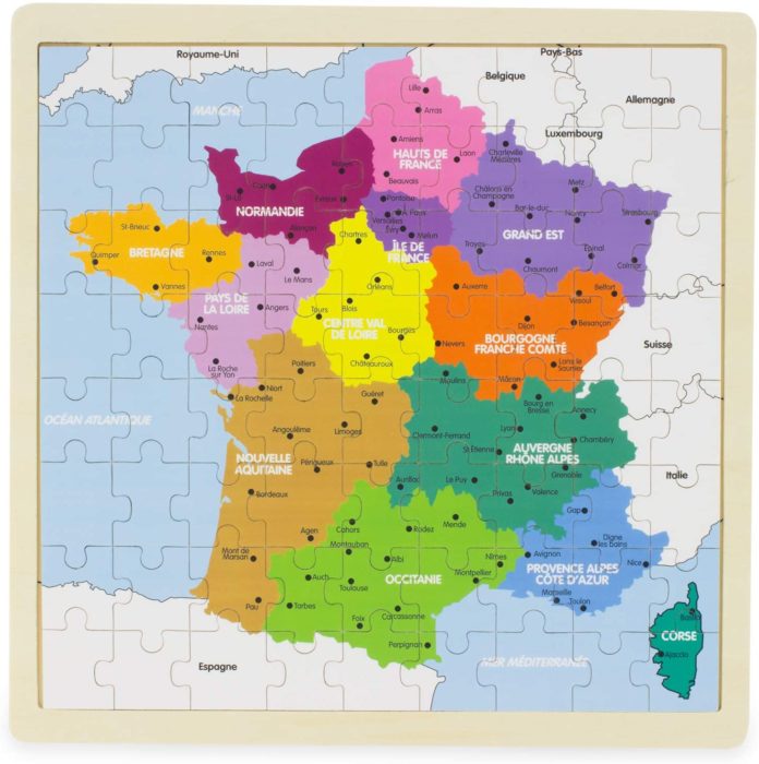 Carte de France (72 pièces)