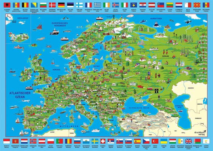 Carte de l'Europe (500 pièces)