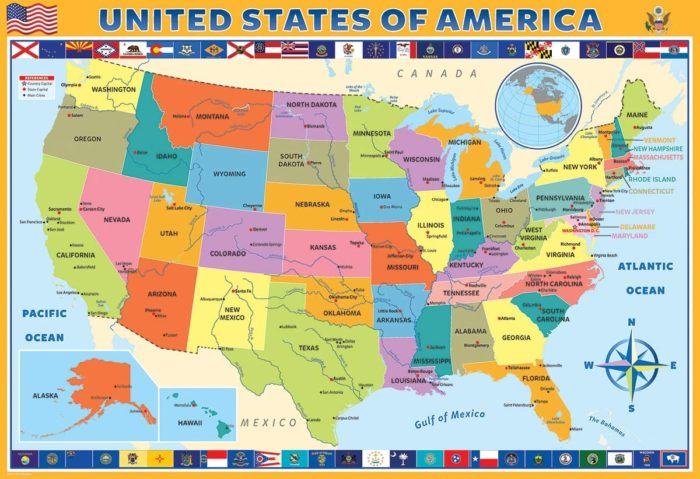Carte des Etats-Unis (200 pièces)