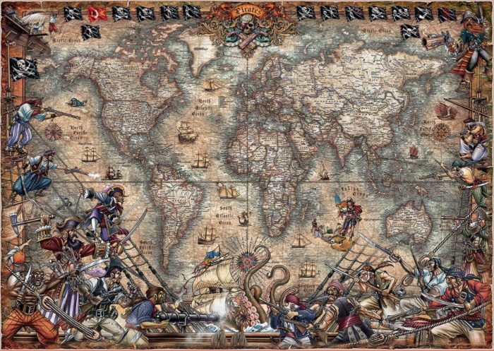 Carte des pirates (2000 pièces)
