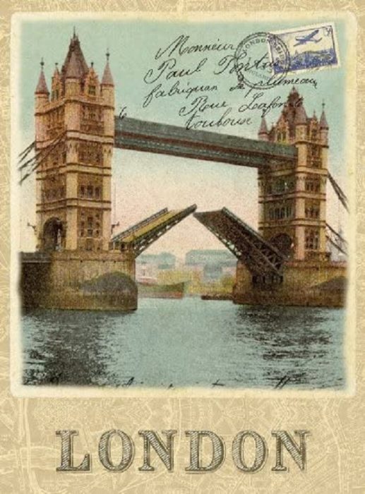 Carte postale de Londres (500 pièces)