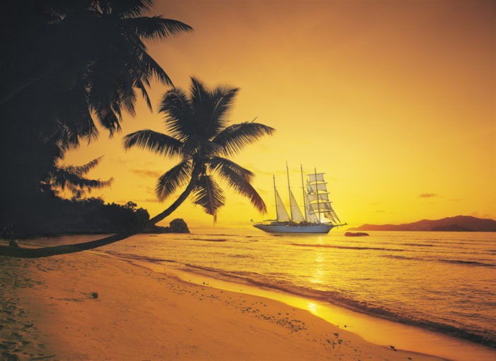 Coucher de soleil aux Seychelles (1000 pièces)