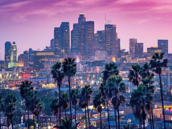 Coucher de soleil sur Los Angeles (1000 pièces)