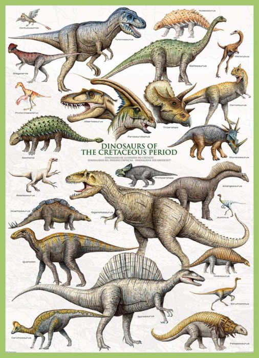 Dinosaures du Crétacé (1000 pièces)