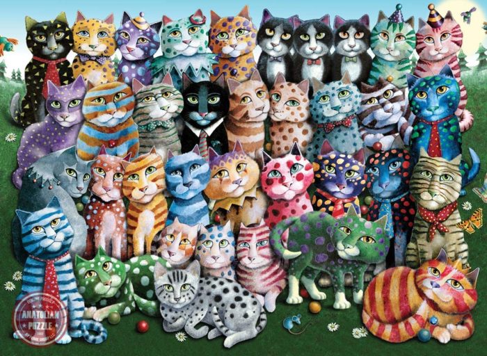 Famille de Chats (1000 pièces)