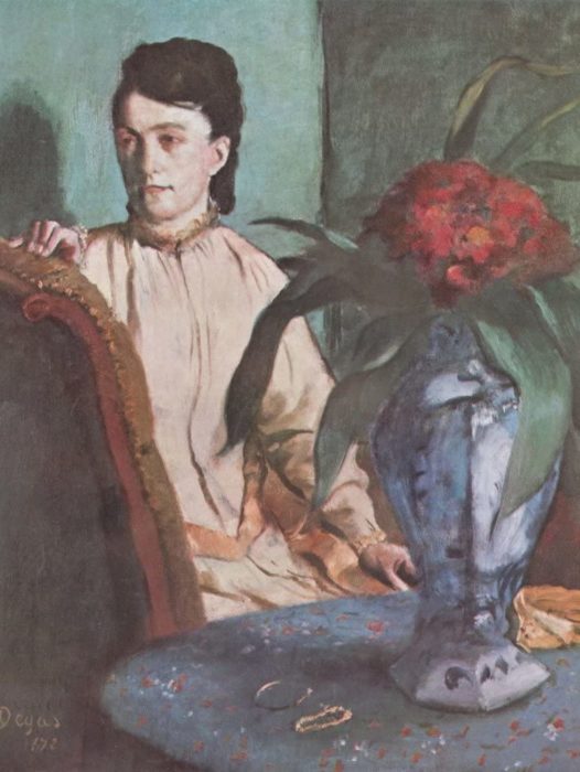 Femme Assise avec Le Vase (Portrait de Mlle E. Musson) 1000 Pieces