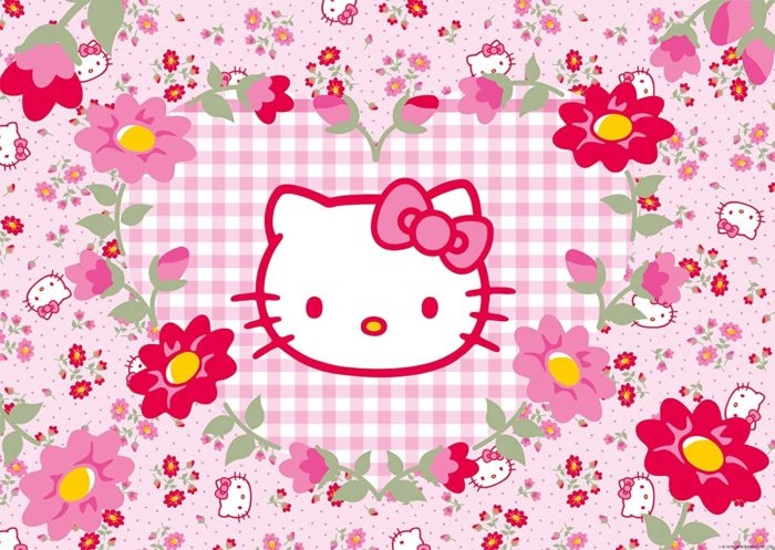 Hello Kitty et les fleurs (24 pièces)