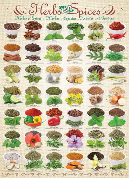 Herbes et épices (1000 pièces)