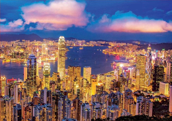 Hong Kong au crépuscule (1000 pièces)