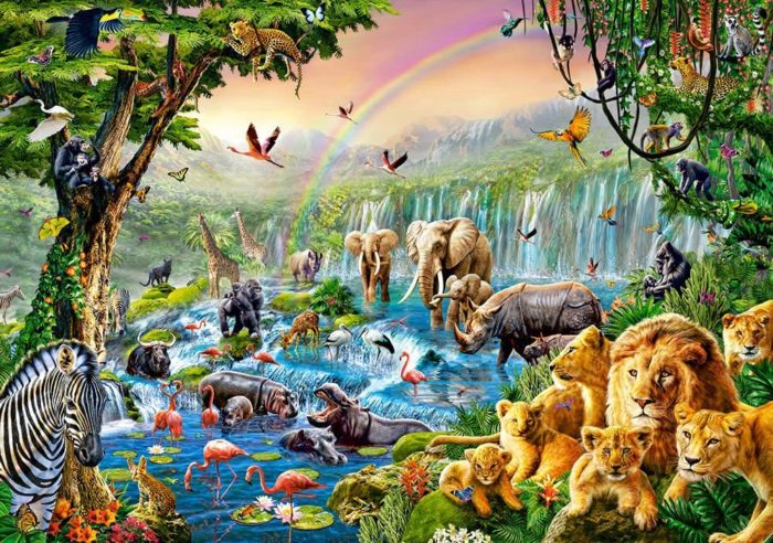 Jungle rivière (Puzzle Puzzle 500 pièces