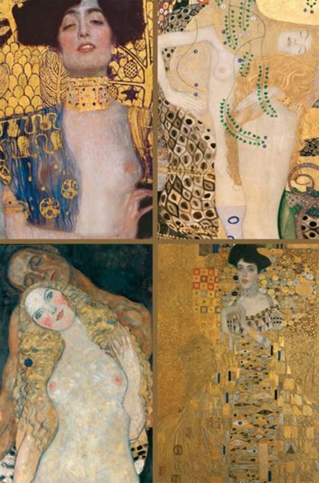 Klimt - 4 tableaux en un - 1000 Pièces