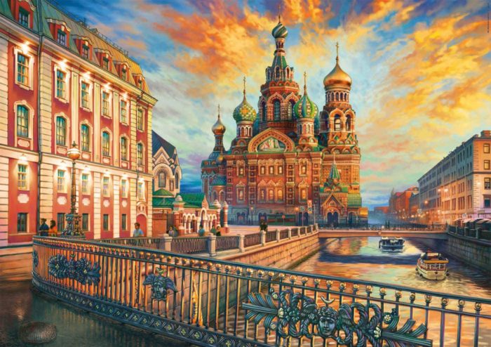 La cathédrale Saint-Sauveur-sur-le-Sang-Versé de Saint-Pétersbourg - Russie (1500 pièces)