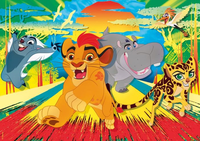 Puzzle La Garde du Roi Lion - Mickey Junior