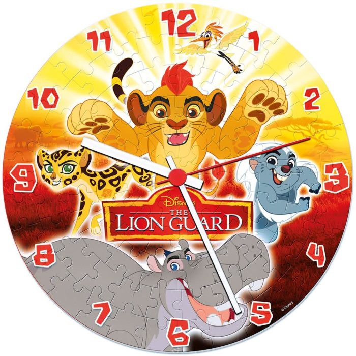 La garde du Roi lion - Puzzle horloge (96 pièces)