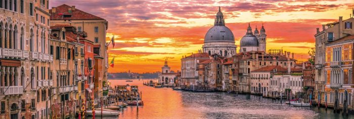 Le Grand Canal de Venise format panorama (1000 pièces)
