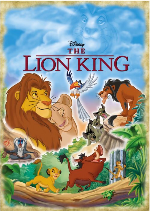 Puzzle cadre 15 pièces : Le Roi Lion Disney : Simba et Nala - Nathan - Rue  des Puzzles