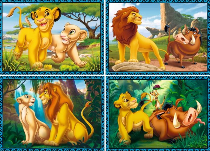 Le Roi lion - Set de 4 puzzles (35, 48, 54, 70 pièces)
