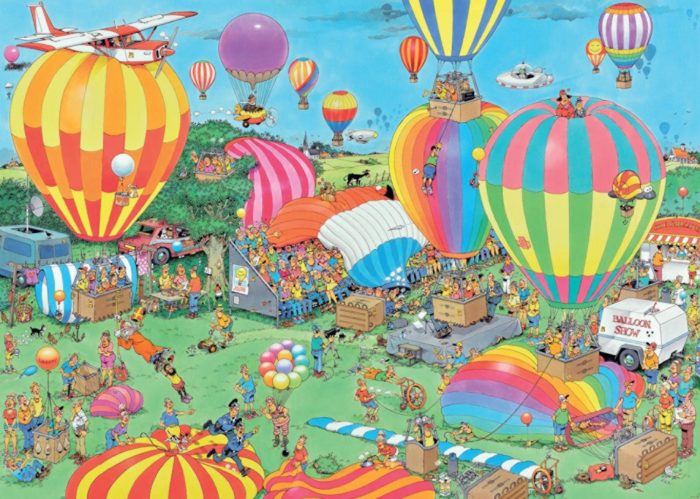 Le festival de montgolfières (1000 pièces)