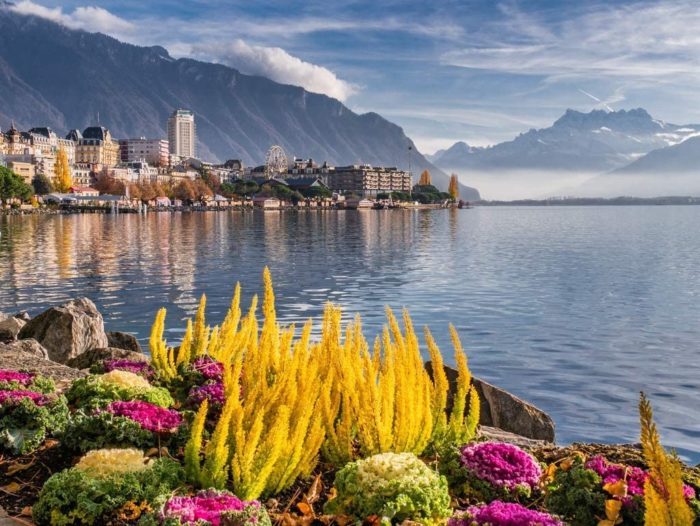 Le lac Léman en Suisse (1000 pièces)
