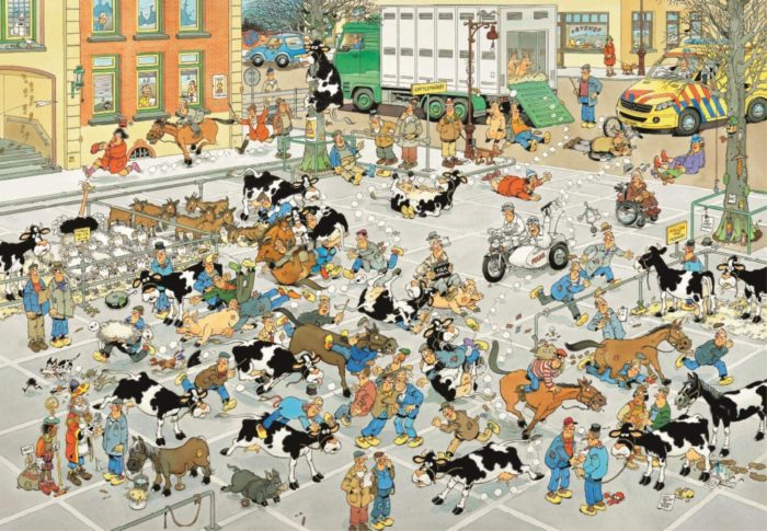 Le marché aux bestiaux (2000 pièces)