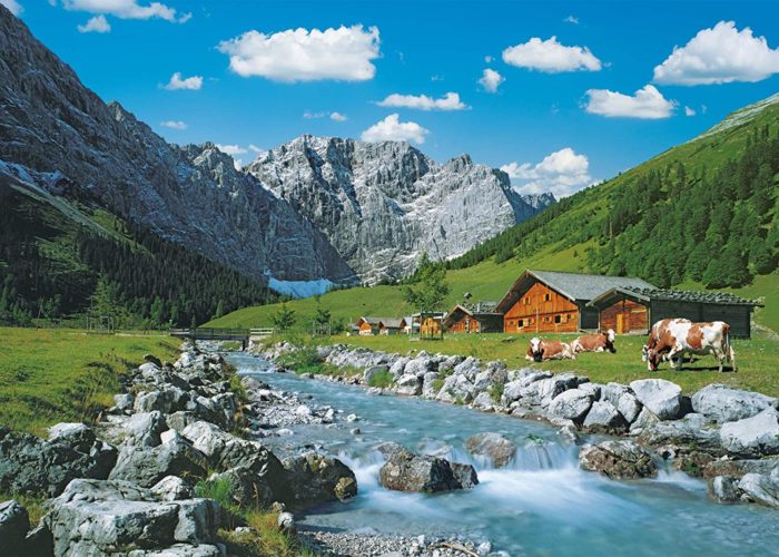 Le massif des Karwendel en Autriche (1000 pièces)