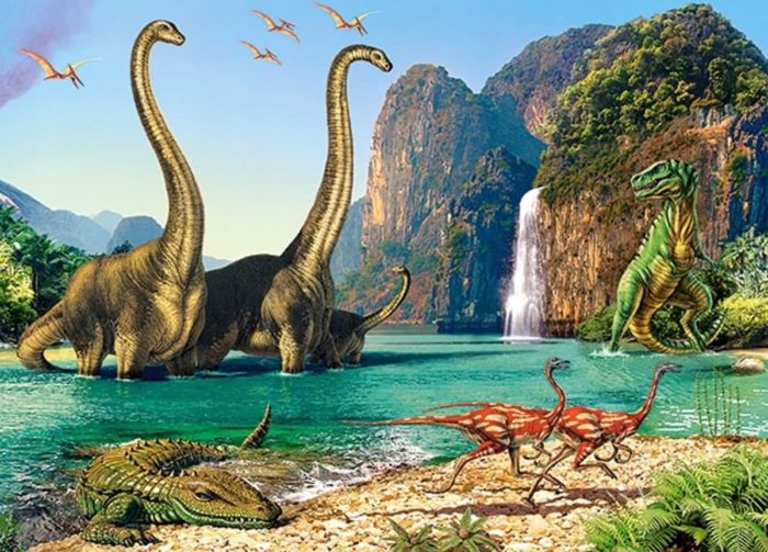 Le monde des dinosaures (60 pièces)