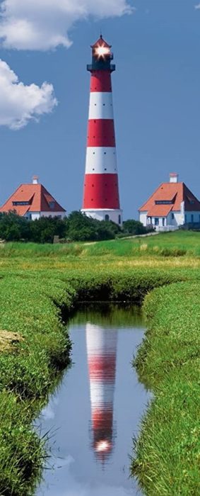 Le phare de Westerheversand en Allemagne (1000 pièces)
