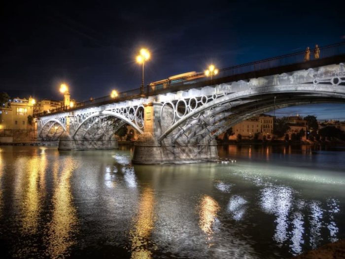 Le pont Isabelle-II de nuit (100 pièces)
