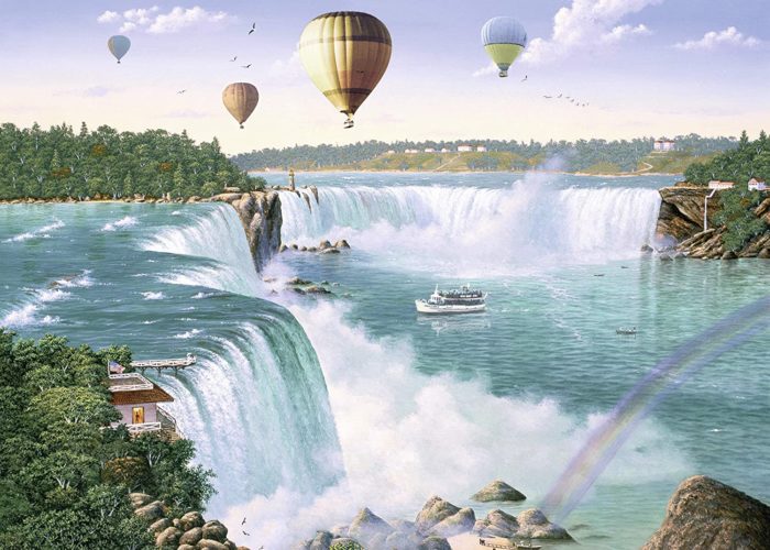 Les chutes du Niagara au Canada et aux Etats-Unis (1000 pièces)