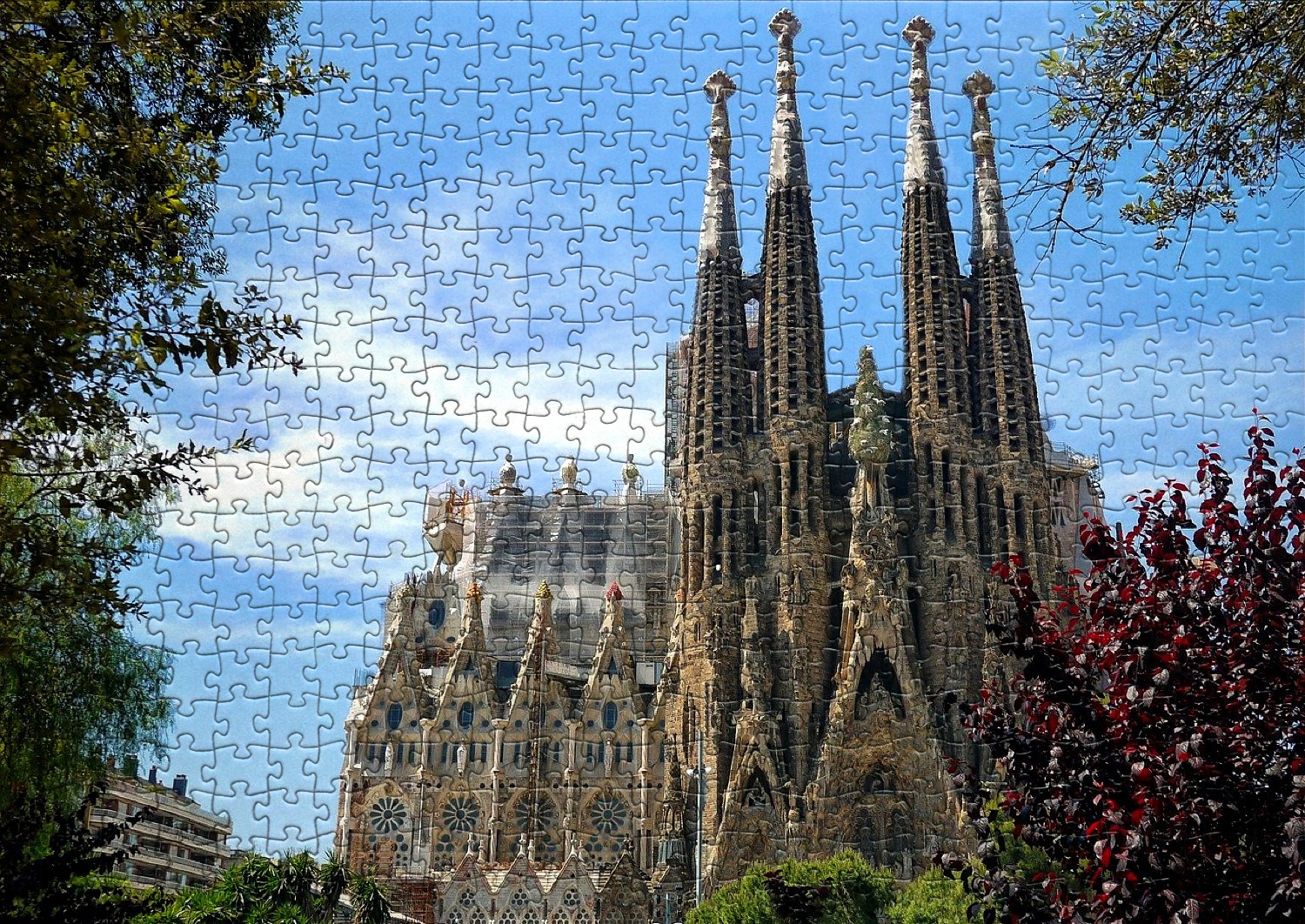 Les œuvres de Gaudí en puzzles