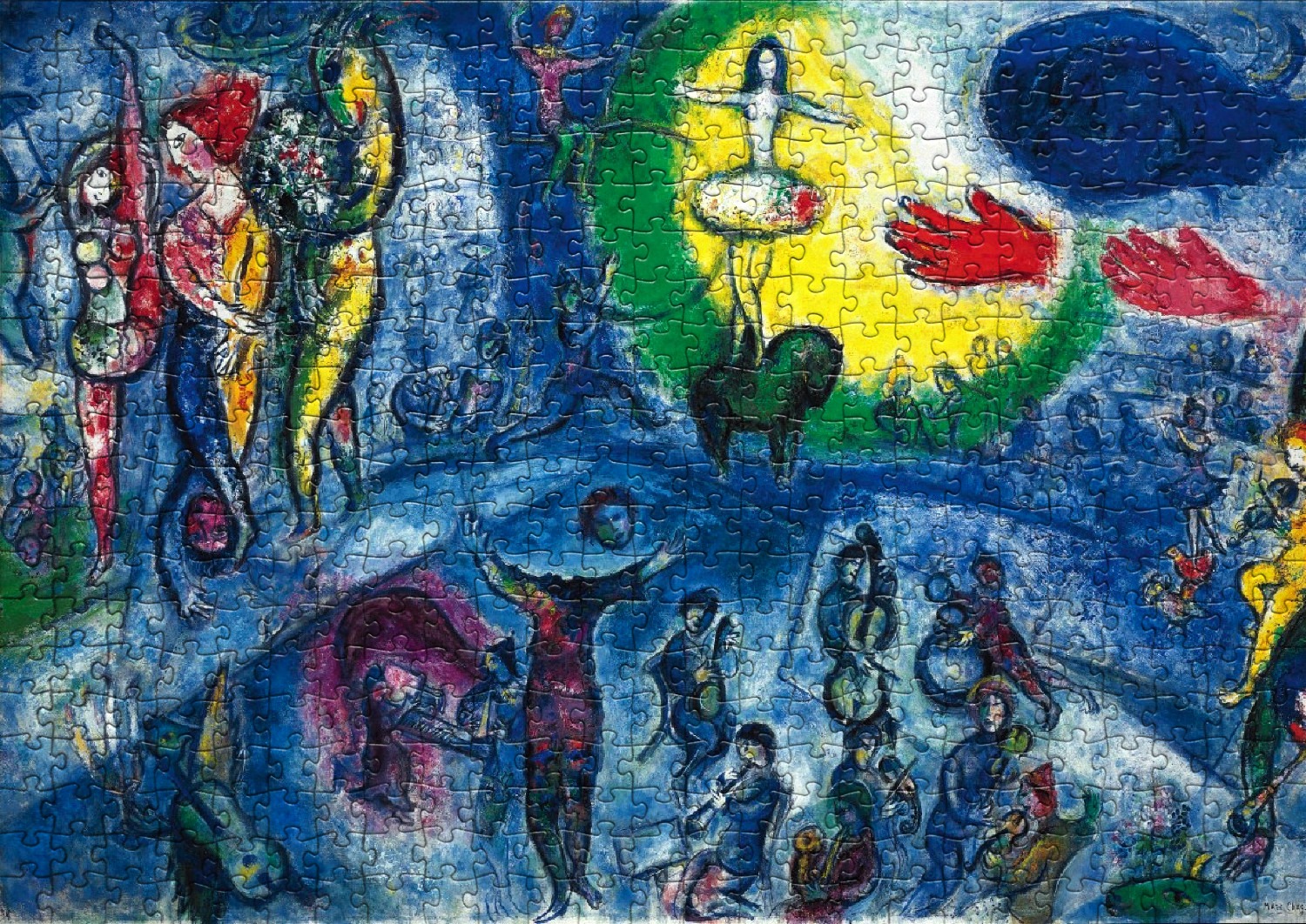 Les œuvres de Marc Chagall en puzzles