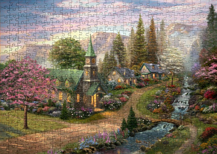Les œuvres de Thomas Kinkade en puzzles