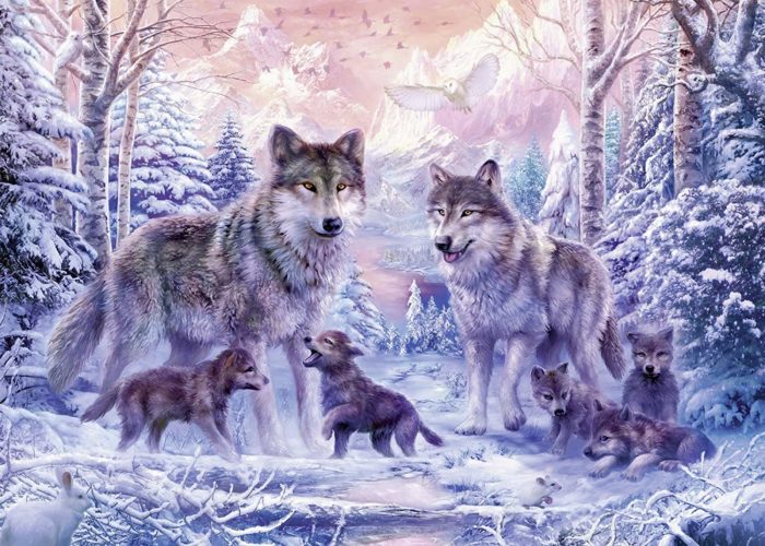 Loups Arctiques - 1000 Pièces