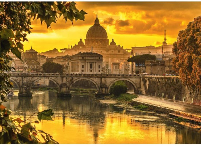 Lumière dorée sur Rome (1000 pièces)