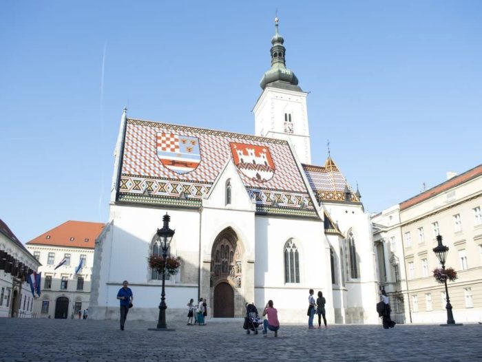 L'église Saint-Marc de Zagreb - Croatie (1000 pièces)