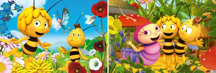 Maya l'abeille et ses amis - Set de 2 puzzles (2 x 24 pièces)
