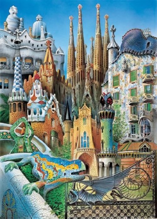 Miniature Collage Gaudi 1000 pieces