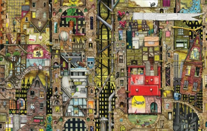 Paysage urbain fantastique (1000 pièces)