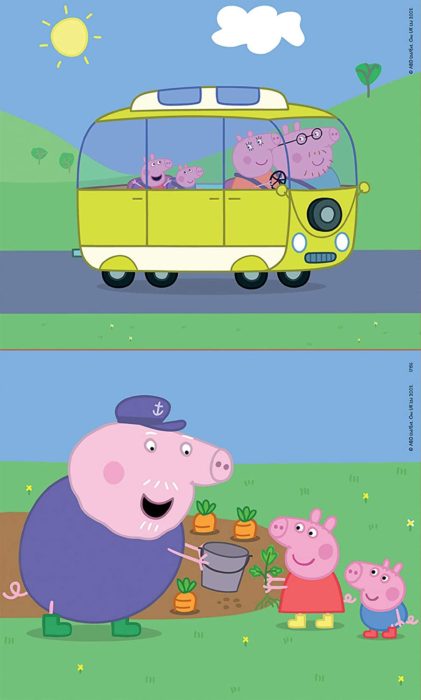 Peppa Pig - Set de 2 puzzles (2 x 9 pièces)
