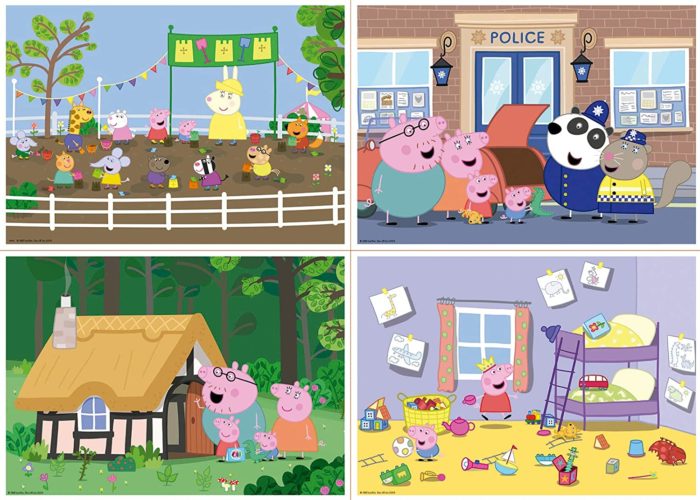 Peppa Pig - Set de 4 puzzles (20, 40, 60, 80 pièces)