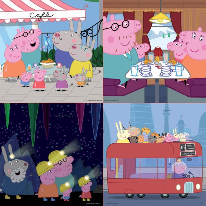 Peppa Pig - Set de 4 puzzles (6, 9, 12, 16 pièces)