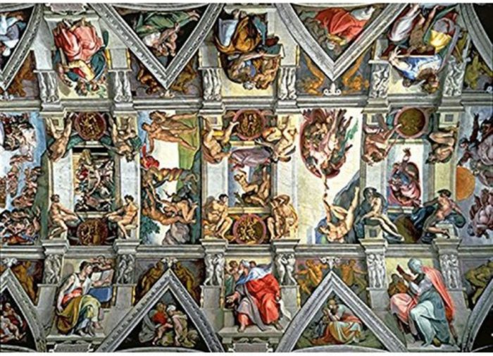 Plafond de la chapelle Sixtine (6000 pièces)