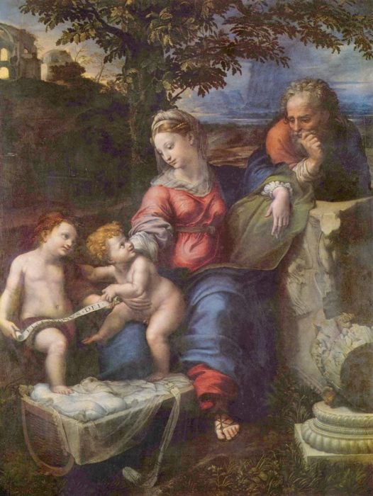 Sainte Famille sous Le chêne, avec Jean Le Baptiste 1000 Pieces